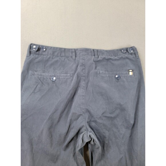 Hugo Boss BOSS Pants Mens 34R Navy Stretch Cotton Chino Flat Front Dress Casual - Picture 14 of 16